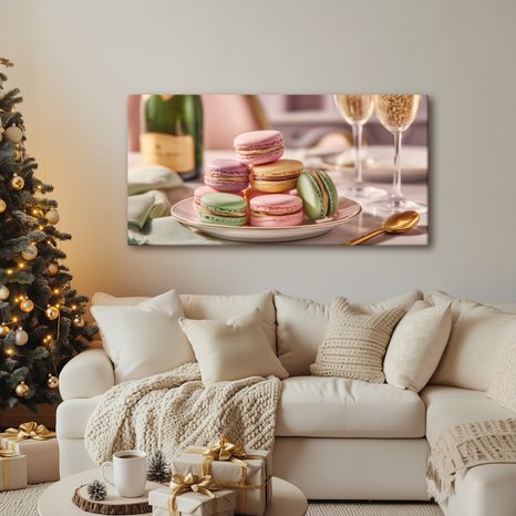 OBRAZ PASTELOVÉ MAKRONKY - OBRAZY JÍDLA A NÁPOJE - OBRAZY