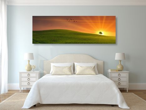 SLIKA DREVO NA TRAVNIKU - SLIKE NARAVE IN POKRAJINE - SLIKE