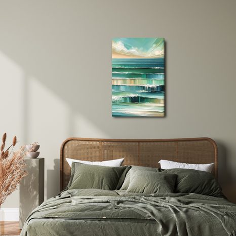 OBRAZ MOŘSKÁ HLADINA V POHYBU - OBRAZY MOŘE A PLÁŽ - OBRAZY
