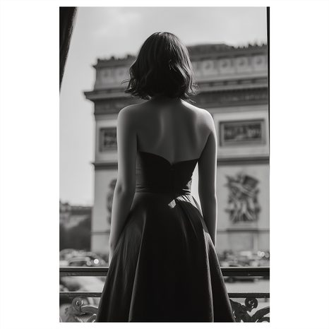 OBRAZ ELEGANCE V ČERNOBÍLÉM SVĚTLE - OBRAZY ŽENY - OBRAZY