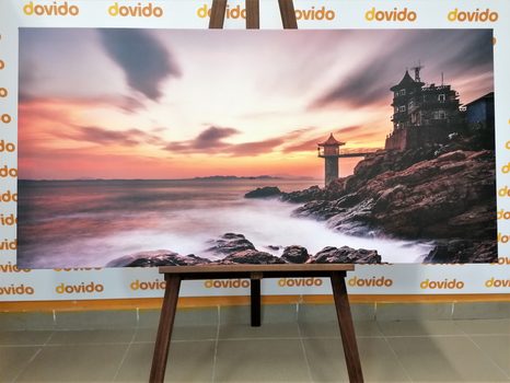 OBRAZ PIĘKNY KRAJOBRAZ NAD MORZEM - OBRAZY PRZYRODY I KRAJOBRAZY - OBRAZY