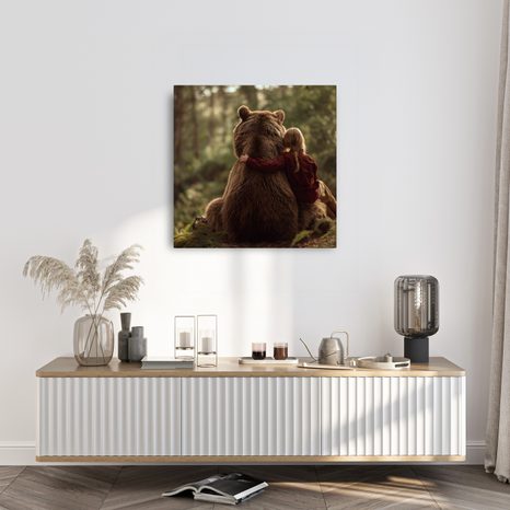 WANDBILD WALDHARMONIE - WANDBILDER BÄREN - BILDER