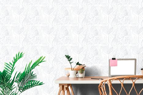 SAMOLEPÍCÍ TAPETA MAGICKÉ LISTY V BÍLÉM PROVEDENÍ - SAMOLEPÍCÍ TAPETY - TAPETY