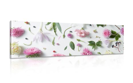 WANDBILD BEZAUBERNDES STILLLEBEN MIT BLUMEN - STILLLEBEN-BILDER - BILDER