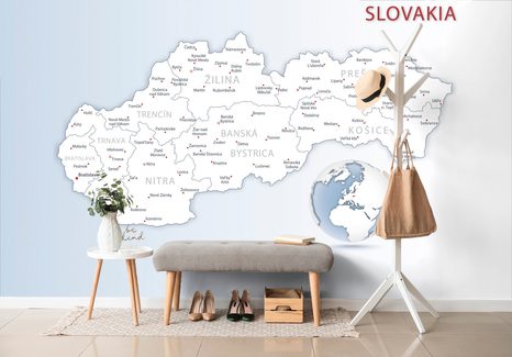 TAPETA MAPA SLOVENSKEJ REPUBLIKY - TAPETY MAPY - TAPETY