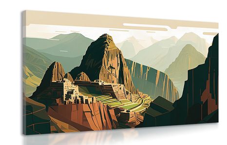 OBRAZ SKVOSTNÉ MACHU PICCHU - OBRAZY HORY - OBRAZY