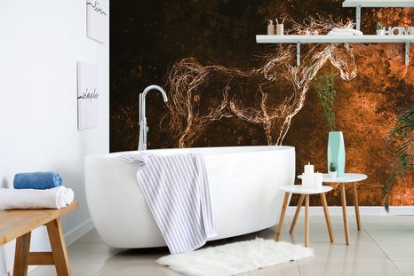 TAPETE ABSTRAKTES PFERD - ABSTRAKTE TAPETEN - TAPETEN