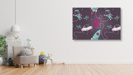 OBRAZ PŘÁTELSKÝ UFÓNIK - DĚTSKÉ OBRAZY - OBRAZY