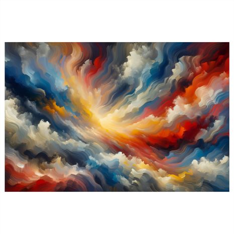 WANDBILD ABSTRAKTER STURM - WANDBILDER ABSTRAKTE FORMEN - BILDER