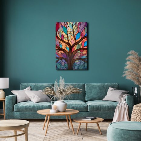 OBRAZ STROM ŽIVOTA V DUHOVÝCH BARVÁCH - OBRAZY STROMY ŽIVOTA - OBRAZY