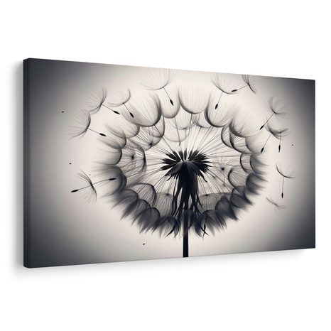 WANDBILD FLIEGENDE PUSTEBLUMENSAMEN - BILDER LÖWENZAHN - BILDER