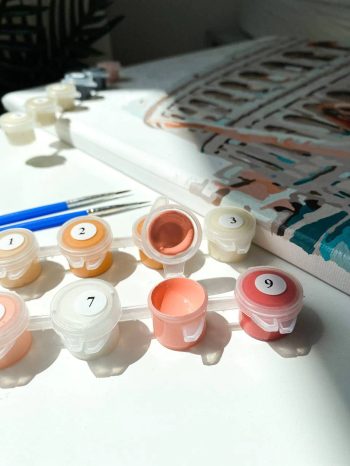 MALOVÁNÍ PODLE ČÍSEL TROPICKÉ LISTY - ZÁTIŠÍ - MALOVÁNÍ PODLE ČÍSEL