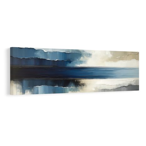 WANDBILD ATEM DES OZEANS IN SANFTEN TÖNEN - WANDBILDER ABSTRAKTE FORMEN - BILDER