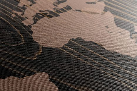 QUADRO IN SUGHERO – MAPPA CON BUSSOLA SU LEGNO - QUADRI SU SUGHERO - STAMPE E QUADRI