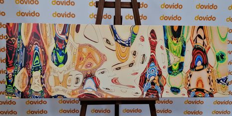 CANVAS PRINT MOTHER IN AN ABSTRACT DESIGN - ABSTRACT PICTURES - PICTURES