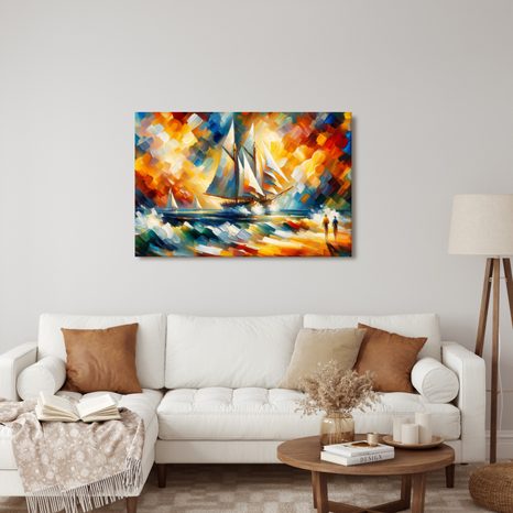 OBRAZ PLACHETNICE V ZÁŘI SLUNCE - OBRAZY MOŘE A PLÁŽ - OBRAZY