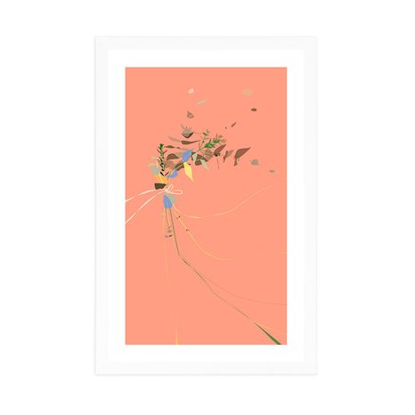 PLAGÁT S PASPARTOU JEDNODUCHÁ KRÁSA RASTLÍN - MOTÍVY Z NAŠEJ DIELNE - PLAGÁTY