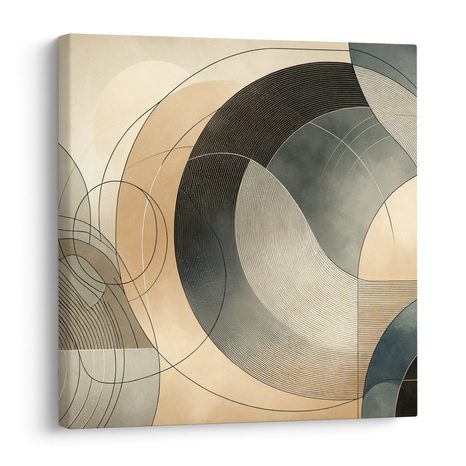 WANDBILD MINIMALISTISCHE GEOMETRIE - WANDBILDER ABSTRAKTE FORMEN - BILDER