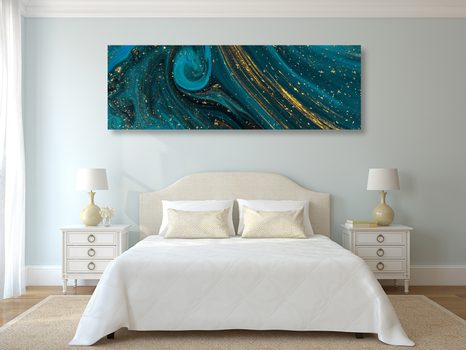 TABLOU ABSTRACT DE SMARALD - TABLOURI ABSTRACTE - TABLOURI