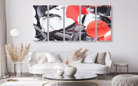 5-RÉSZES KÉP VIDÁM KONFETTI - CSENDÉLET KÉPEKEN - KÉPEK