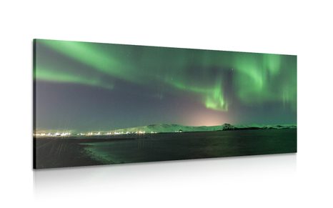 CANVAS PRINT UNUSUAL GREEN GLOW - PICTURES OF NATURE AND LANDSCAPE - PICTURES