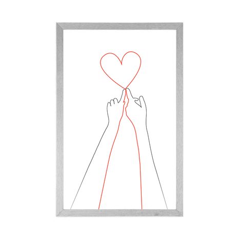 PLAKÁT SPOJENÍ DVOU SRDCÍ - MOTIVY Z NAŠÍ DÍLNY - PLAKÁTY