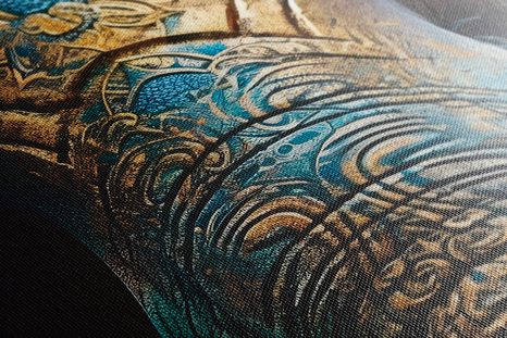 OBRAZ MODRO-ZLATÝ SLON - OBRAZY VLÁDCI ŽIVOČIŠNÉ ŘÍŠE - OBRAZY