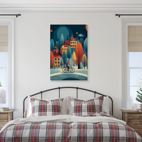 OBRAZ KOUZELNÁ ZIMNÍ VESNICE - VÁNOČNÍ A ZIMNÍ OBRAZY - PICTURES