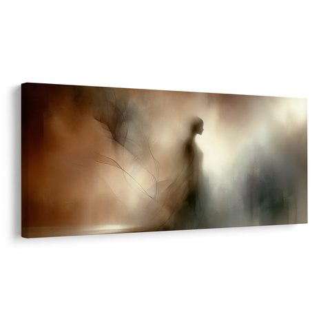 WANDBILD TRAUMHAFTE FRAU IN BRAUN - WANDBILDER FRAUEN - BILDER