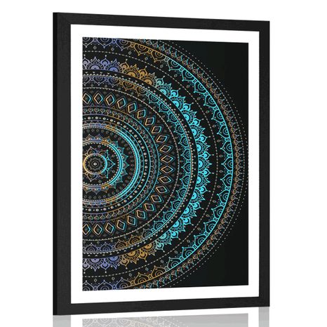 POSTER – MANDALA CON MOTIVO SOLARE - FENG SHUI - POSTER