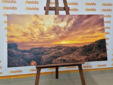 КАРТИНА НА ПЛАТНО – МОРСКИ СКАЛИ - КАРТИНИ НА ПРИРОДАТА И ПЕЙЗАЖИ - КАРТИНИ