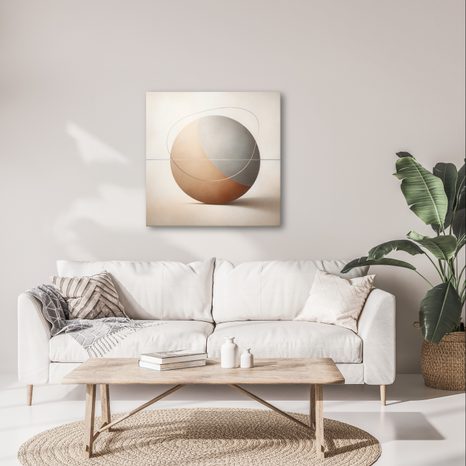 OBRAZ DESIGNOVÁ ABSTRAKCE KRUHU - ABSTRAKTNÍ OBRAZY - OBRAZY