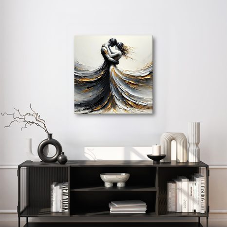 OBRAZ TANEC V ZLATÝCH TÓNECH - OBRAZY LÁSKA - OBRAZY