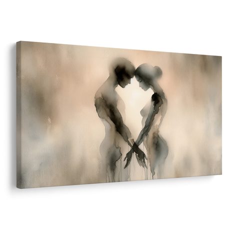 WANDBILD VERLOREN INEINANDER - BILDER MIT LIEBESMOTIVEN - BILDER