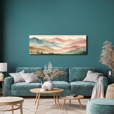 OBRAZ KLIDNÁ KRAJINA S HORAMI - OBRAZY HORY - OBRAZY