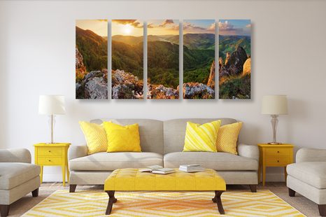 5-DIJELNA SLIKA STIJENE VRŠATKÉ BRADLÁ U SLOVAČKOJ - SLIKE PRIRODE I KRAJOLIKA - SLIKE