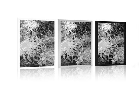 PLAKAT CRNO-BIJELA APSTRAKTNA UMJETNOST - CRNO-BIJELE - PLAKATI