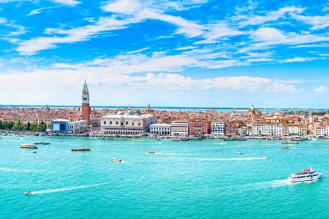 FOTOTAPETE BLICK AUF VENEDIG - TAPETEN VON STÄDTEN - TAPETEN