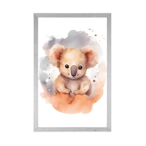 PLAKÁT ZASNĚNÁ KOALA - ZASNĚNÁ ZVÍŘÁTKA - PLAKÁTY