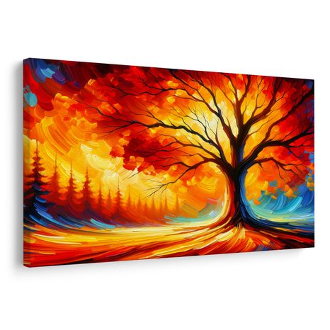 OBRAZ STROM ŽIVOTA V PLAMENECH - OBRAZY STROMY ŽIVOTA - OBRAZY