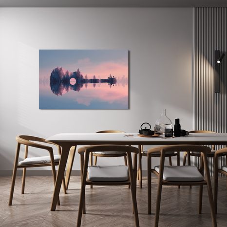 WANDBILD NATUR IN GITARRENKLÄNGEN - MUSIKBILDER - BILDER