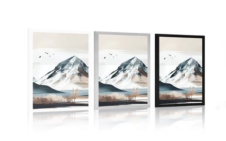 PLAKAT SLIKOVITE GORE V SKANDINAVSKEM STILU - GORE - PLAKATI