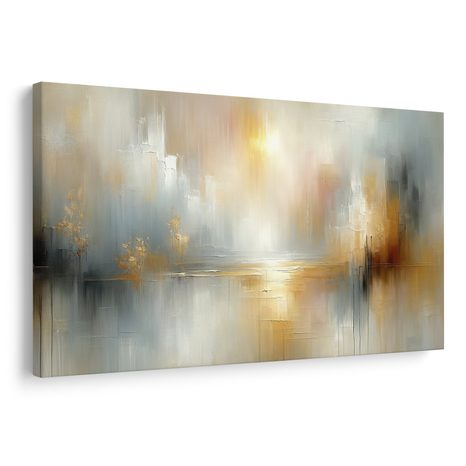 WANDBILD GOLDENES LICHT ÜBER DEM SEE - BILDER - 🔥 TOTALAUSVERKAUF