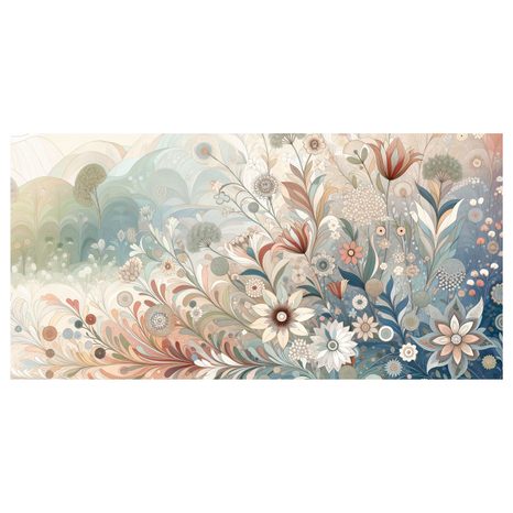 OBRAZ STYLIZOVANÁ KVĚTINOVÁ KOMPOZICE - OBRAZY KVĚTŮ - OBRAZY