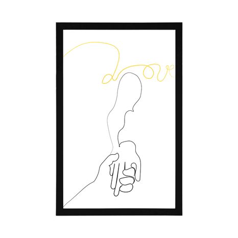 PLAKÁT LÁSKYPLNÝ DOTEK RUKOU - MOTIVY Z NAŠÍ DÍLNY - PLAKÁTY