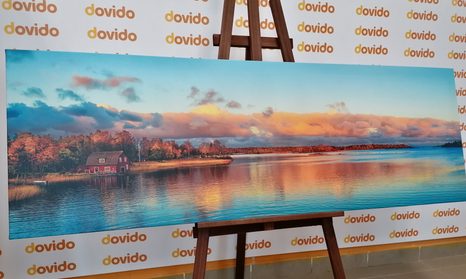 OBRAZ ZÁPAD SLUNCE NAD JEZEREM - OBRAZY PŘÍRODY A KRAJINY - OBRAZY