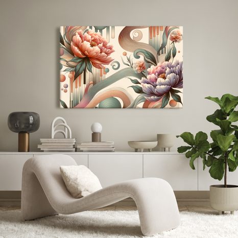 OBRAZ KVĚTY V ABSTRAKTNÍM STYLU - OBRAZY KVĚTŮ - OBRAZY