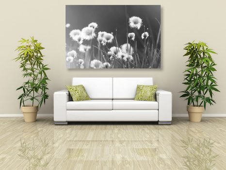 SLIKA BOMBAŽ V ČRNOBELI IZVEDBI - ČRNOBELE SLIKE - SLIKE