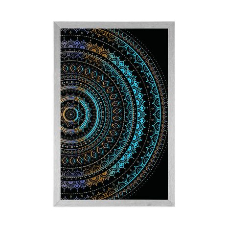 PLAGÁT MANDALA SO VZOROM SLNKA - FENG SHUI - PLAGÁTY