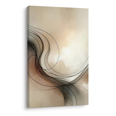 TABLOU LINII ELEGANTE PRINTRE NORI - TABLOURI FORME ABSTRACTE - TABLOURI